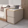 Sofá de Sala de Estar Aparador Armazenamento Luxo Leve Multifuncional Móvel Madeira Maciça Ultra-Estreito Pequeno Gabinete Lateral Mesa Lateral Simples Moderna