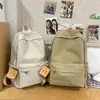 Mochila de Color Sólido para Estudiante de Secundaria Estilo Japonés para Senderismo al Aire Libre Mochila para Laptop de 14 Pulgadas Mochila Ligera de Viaje para Mujer Mochila de Ocio