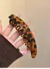 Pinza para el cabello de plátano con estampado de leopardo retro para mujer, clip vertical de torsión para coleta de alta gama, elegante, clip para volumen de cabello en la parte posterior de la cabeza, accesorio para el cabello