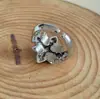 Anillo Ancho Estrella Personalizado Plata Tailandesa para Hombre Marca Trendy de Alta Gama Diseño Nicho Retro Guapo Anillo para Hombre