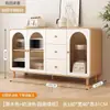 Aparador moderno minimalista estilo creme para cozinha de casa, armário integrado de parede, adega para sala de estar, armário de armazenamento