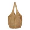 Nueva Bolsa tejida popular de verano para mujer, Bolsa tejida portátil, Bolso de hombro de malla moderno y elegante, Tejido de paja para viajes a la playa