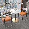 Tienda de té con leche nórdica cafetería combinación de mesa y sillas restaurante área de descanso una mesa cuatro sillas combinación de mesa y sillas para recepción de Salón de Belleza