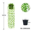 Amazon planta verde colgante artificial de ratán simulación enredaderas colgantes en maceta hogar balcón decorativo plantas de plástico