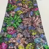 Tecido com Bordado de Lantejoulas Tema Floral em Estoque para Vestidos de Noiva, Qipao e Vestidos Formais