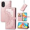 Adecuado para Funda de Teléfono Oppo A6, Funda Repujada Reno15, Funda tipo billetera con tarjetero Realme15, Funda de Cuero para Teléfono Find X9