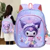 Mochila Escolar para Jardim de Infância, Classe Pré-Escolar, Turma Pequena e Média, Mochila da Kuromi Elsa Princesa, Bolsa Infantil, Mochila Fofa de Desenho Animado