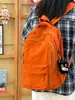 Mochila ligera para estudiantes para niñas, gran capacidad, mochila multicapa para estudiantes de secundaria y preparatoria, mochila casual de color sólido para viajes de mujeres