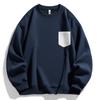 Fábrica de origen una generación de primavera y otoño nuevo talla grande cuello redondo chalecos jersey camiseta de manga larga con capucha para hombre