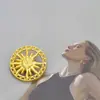 Botões Metálicos Vintage em Formato de Sol com Design Vazado, Acessórios Decorativos para Ternos, Casacos, Jaquetas de Couro e Calças Masculinas e Femininas