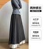 Calças Culotte de Renda com Recortes de Design Cintura Alta Outono e Inverno para Mulheres 2025 Novo Estilo Coreano Estilo Preguiçoso Soltas Casuais de Perna Larga