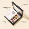 Caixa de Conjunto de Chaveiros de Cristal Natural Transfronteiriço 12 Constelações Pedra de Desmagnetização de Cristal dos 7 Chakras Decoração Pendente para Bolsa DIY