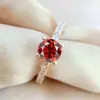 Anillo de moissanita de oro rosa princesa fugitiva de plata esterlina s925 transfronterizo que no se decolora, joyería de alta calidad que combina con todo, anillo para mujer