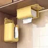 Caja de Pañuelos de Dibujos Animados para Montar en la Pared, Instalación sin Taladro, para Guardar Servilletas Faciales, Caja para Colgar en la Pared del Baño, Caja para Colgar en la Cocina