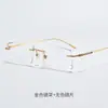 Gafas sin Montura para Hombre, Gafas de Titanio Puro para Miopía, Ultraligeras, Cambian de Color, Montura Ancha, Luz Azul Anti-Reflejo, Astigmatismo, Gafas para Miopía