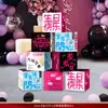 Aniversário de Bebê Caixa de Pilha de Aniversário Decoração Meninos e Meninas Semana de Pegar Arranjo de Cena Adereços Enfeites