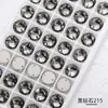 Yiwu Mayoreo Hebilla Plana Redonda Superior Accesorios de Costura Decoración de Bodas Accesorios Hechos a Mano Diamante de Cristal Cosido a Mano Fondo Plano Doble Agujero