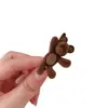 Presilha de Cabelo Fofa de Urso de Veludo com Franja, Novo Prendedor Lateral para Franja, Acessório de Cabelo com Presilha Bico de Pato