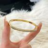 Pulseira de Aço Inoxidável, Luxo Leve, Design Céu Estrelado, Pulseira Não Desbota para Mulheres, Pulseira Compacta da Moda Mais Vendida Transfronteiriça, Joias de Aço Titânio