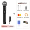 Set de Micrófono Inalámbrico Transfronterizo con Dos Micrófonos de Mano 58 para Conferencia, Amplificador, Transmisión en Vivo, Ktv, Escenario, Karaoke y Transmisión en Vivo