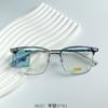 Nuevas Gafas para Hombre Semi-Titanio Ultraligeras Estilo Celebridad de Internet Ins Xiaohongshu Mismo Estilo Se Pueden Equipar con Miopía Marco Cuadrado Electrochapado IP