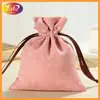 Bolsa de terciopelo de una sola capa, bolsa de almacenamiento con cordón de gamuza para coleccionables, bolsa para joyas para clientes, bolsa para accesorios, producto de venta caliente transfronteriza