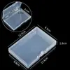 Caja de Plástico Rectangular Transparente para Almacenamiento de Piezas y Joyería, Caja Plana para Empaque de Papelería, Caja Vacía, Venta al por Mayor de Amazon