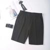 Pantalones casuales de verano recortados para hombre, pantalones de traje ligeramente anchos, estilo coreano con caída, pantalones de traje de tiro bajo para hombre, pantalones largos cónicos y frescos