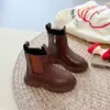 Sapatos de Menina Botas 2025 Outono Novo Estilo Britânico Botas Curtas Infantis Moda Menininha Botas de Bebê Botas Simples