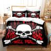 Venta Caliente Transfronteriza Serie Calaveras Juego de Cama de Tres Piezas Impresión Digital Amazon Comercio Exterior Textil para el Hogar Colcha