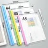 Kangbai Clip para varilla B5 versión horizontal versión vertical Carpeta de clips para varilla transparente Clip para libro 16K Gota de agua Clip de extracción de varilla A4
