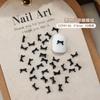 Mini Laço Acessórios de Nail Art Estilo Misto Popular Cor Pura Vermelho Âncora Grande e Pequeno Acessórios de Unha de Resina Atacado