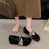 Zapatos planos Mary Jane retro con un ligero tacón, nueva colección otoño 2026 para mujer, estilo francés, perfectos con vestidos, bailarinas