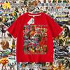 Camiseta Infantil Tongtongge Homem de Palito de Madeira Roupas Montanha e Mar Estrangeiro Abstrato Clássico Manga Curta Camisa de Verão para Meninos Tendência Ins