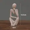Figura de Pensador Calada Cuidadosamente Figura de Dropshipping Transfronterizo Resina Ecológica Escultura Calada