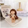Ropa para muñeca de papa 14cm ropa para muñeca mini falda capucha chaleco overol bufanda sombrero