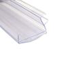 Tiras de Etiquetas de Estante con Forma de PVC Hechas a Medida de Fábrica para Supermercados y Farmacias, Tiras de Precio con Forma de Arco a Presión de Alta Transparencia