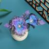 Nuevo diseño original de primavera, hecho a mano, con degradado oscuro, combina con todo, flor de seda, tocado Hanfu, horquilla suave, accesorios para el cabello con flores de moda.