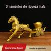 Ornamentos de cavalo de latão Mara Yuanbao Mara Baicai Crafts Decoração para casa Ornamentos de cavalo do zodíaco