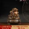 Gran Adorno de Sapo Dorado para Atraer Riqueza, Artesanía de Sapo Dorado de Tres Patas, Decoración, Regalo de Inauguración para Recepción de Tienda de Empresa