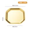 Plato Octagonal Coreano Acero Inoxidable 304 Plato para Pepinillos Fondo Plano Plato para Barbacoa Engrosado Sushi Postre Botana Plato Multiusos