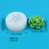 Molde de Silicone de Cacto Suculento Planta Simulada Planta em Vaso DIY Artesanal Vela de Aromaterapia Bolo Molde de Sobremesa