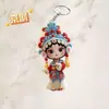 Nuevo colgante de coche acrílico plano transfronterizo para ropa tradicional de mujer, adorno de dibujos animados para decoración de casa de vacaciones