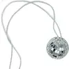 Joyas de fiesta disco de los 80 accesorios collar transfronterizo lente colgante de bola de discoteca personalidad