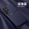 Funda magnética para teléfono con textura de cuero antigolpes para Samsung S26Ultra, funda protectora de negocios S25P A36A57, modelo nuevo para hombres