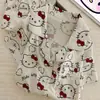 Nuevo Conjunto de Pijama de Gato Estilo Graffiti para Mujer, Conjunto de Verano con Camiseta de Manga Corta y Shorts, Ropa de Casa Portátil para Dormitorio de Estudiantes