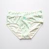 Ropa Interior de Algodón para Mujer, Cintura Media-Baja, Cómoda y Transpirable, Tanga Talla Pequeña, Juguetona y Dulce, Color Sólido Estampado Floral
