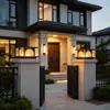 Lámpara de columna, lámpara de poste solar, lámpara de poste para jardín, villa, patio, lámpara de poste para entrada de patio exterior, aplique de pared