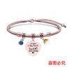 Pulsera Europea y Americana transfronteriza hueso de serpiente día del maestro acero inoxidable diamante azul conmemorativa regalo de vacaciones grabado pulsera de acero de titanio al por mayor