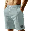Shorts Esportivos Masculinos de Veludo Listrado Estilo Americano para Verão Amazon Transfronteiriço Calças Casuais Simples para Praia e Basquete